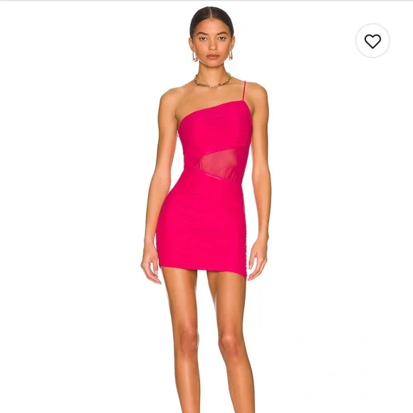 open lace back dress Superdown Pink Brenda Draped NWT Dress main image 1
